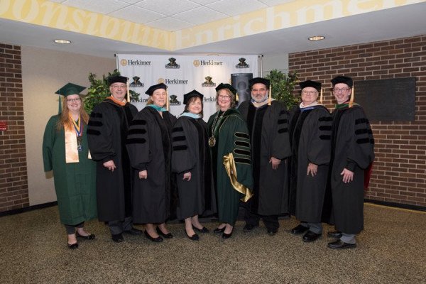 McColgin and Board of Trustees at inauguration