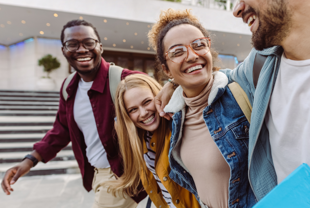 Students walking together