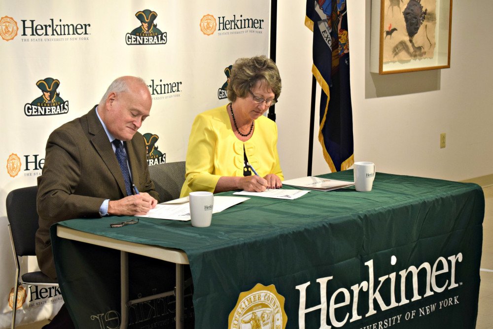 MHANYS CarePath Herkimer College signing ceremony