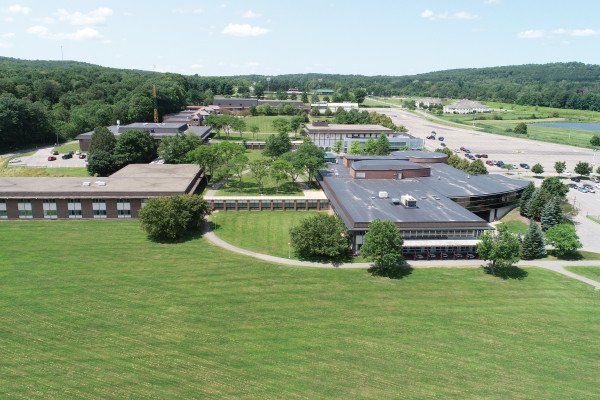 campus aerial shot