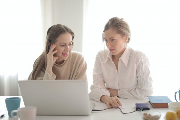 coworking female employees working together on project 3831890