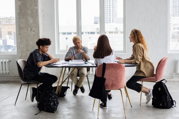 student group stock photo