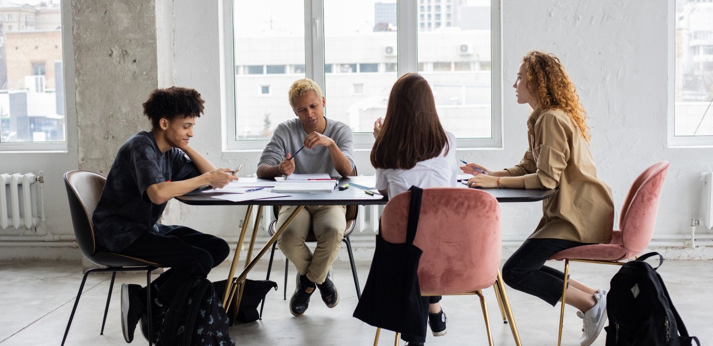 student group stock photo